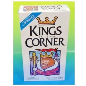 Kings in the Corner Card Game by Jax 1996 Ages 7 & Up 2 to 6 Players New Sealed